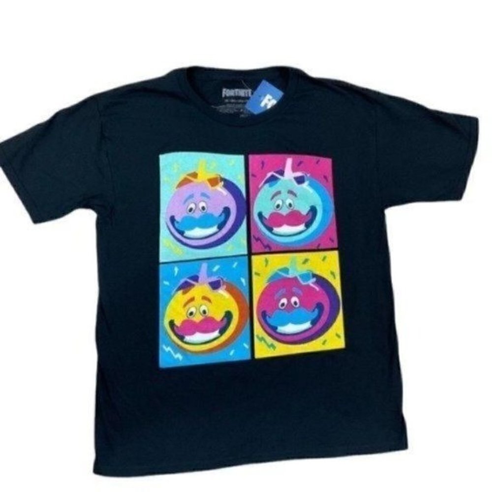 Fortnite Shirts Tomatohead Leader Grid Graphic Video Game Fan Size 2X (18) Boys
